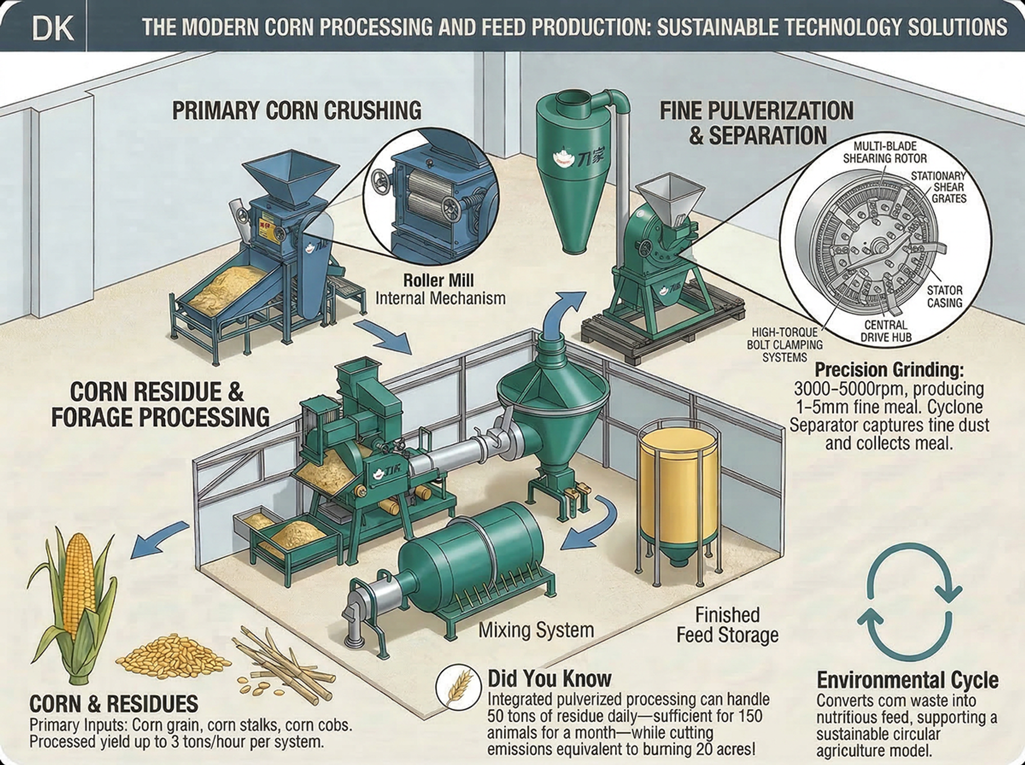 Corn Production Line Banner