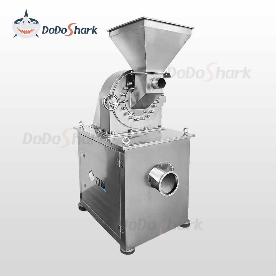 DoDoShark/SUS304 Tooth-Claw Grinder Bottom-Box Type /For food, herbs, and corrosive materials. Fineness up to 10-150 mesh