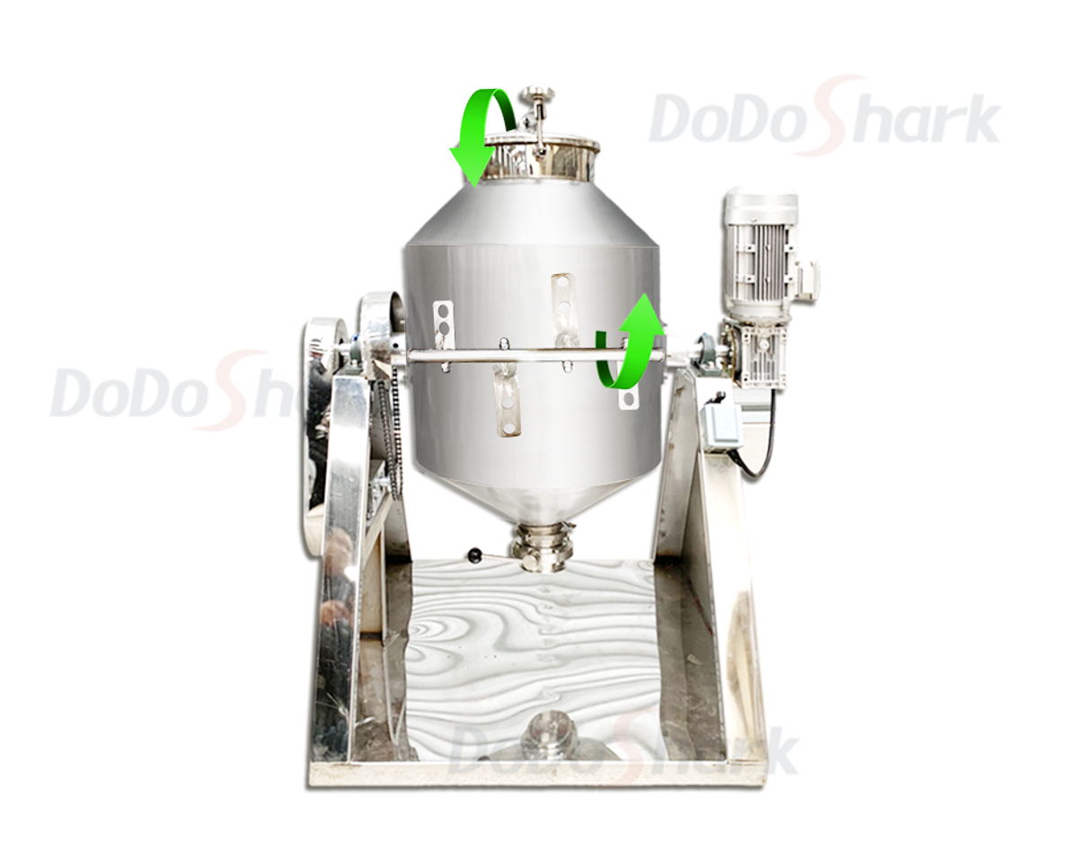 DoDoShark/Double Cone Drum Mixer /High Efficiency