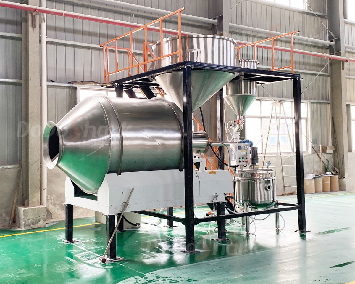 DoDoShark/Large Stainless Steel Drum Mixer /High-efficiency production line