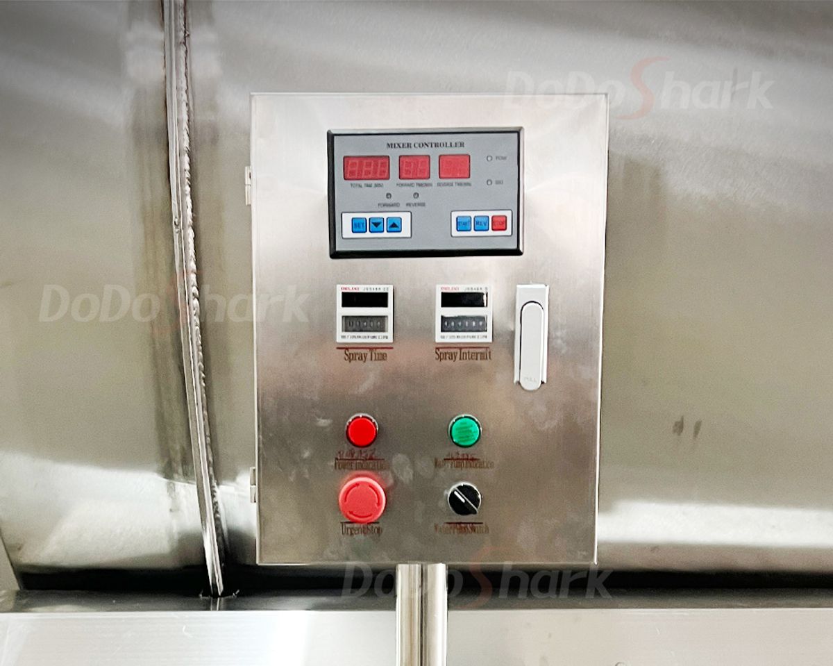 DoDoShark/Large Stainless Steel Drum Mixer /Variable speed drive