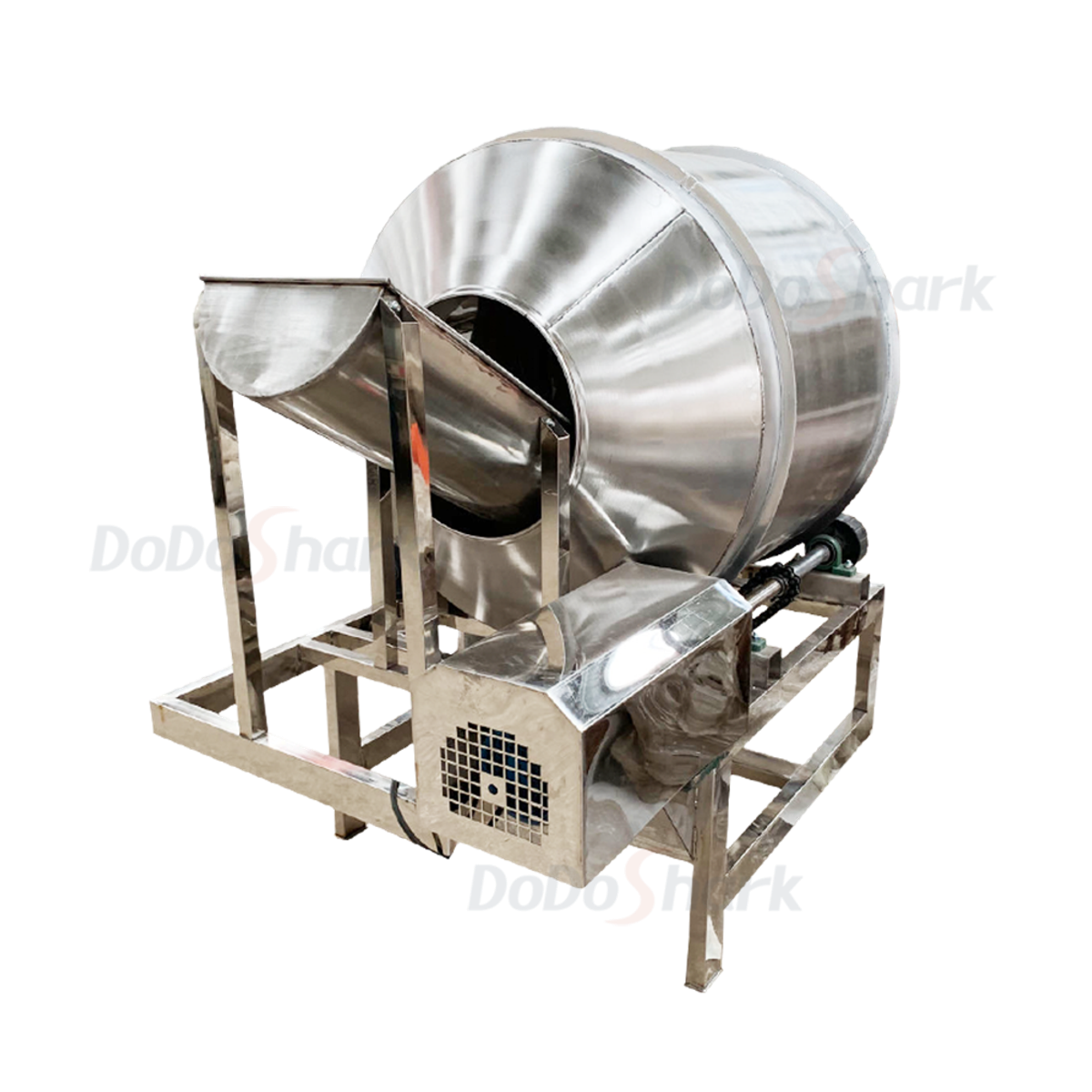 DoDoShark/Large Stainless Steel Drum Mixer /200 litres - Stainless steel frame