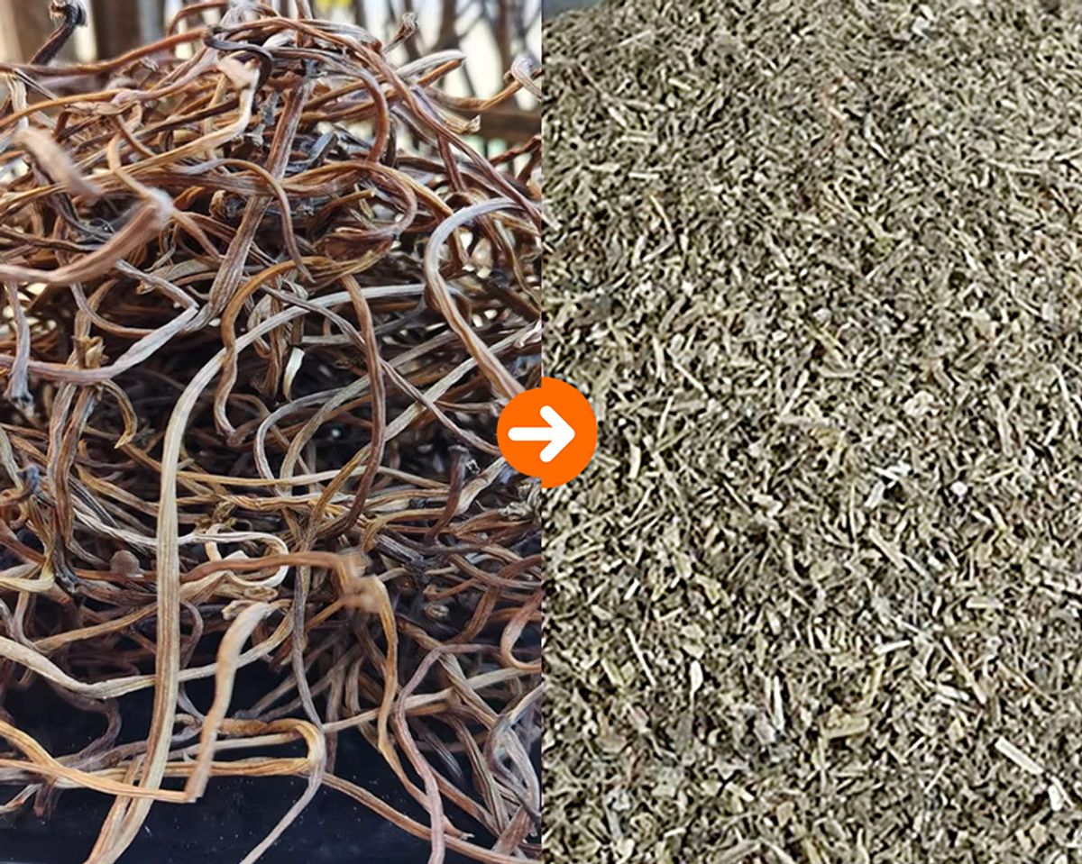 DoDoShark/Cast Iron Hammer Mill Grinder/Sweet Potato Vines/Crushed Residue