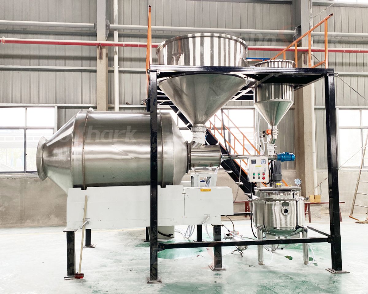 DoDoShark/Large Stainless Steel Drum Mixer /Complete production line design