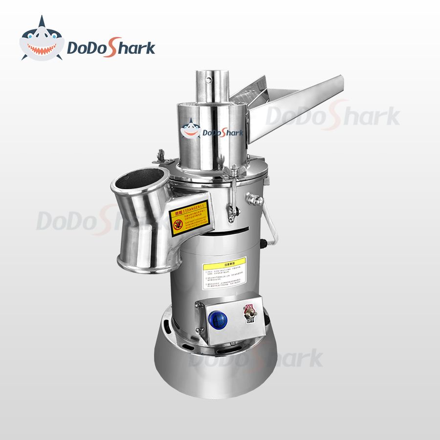 DoDoShark/Small SUS304 Grinder /For food, herbs, and corrosive materials. fineness up to 10-150 mesh