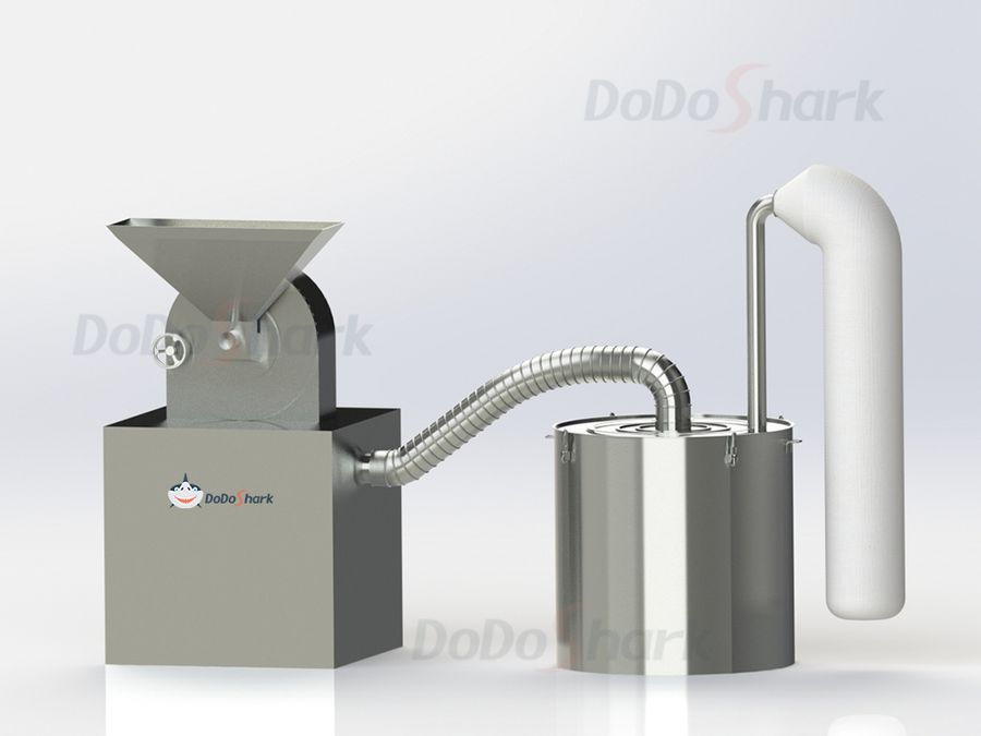 DoDoShark/SUS304 Tooth-Claw Grinder Bottom-Box Type /Grinder+ Collection Barrel