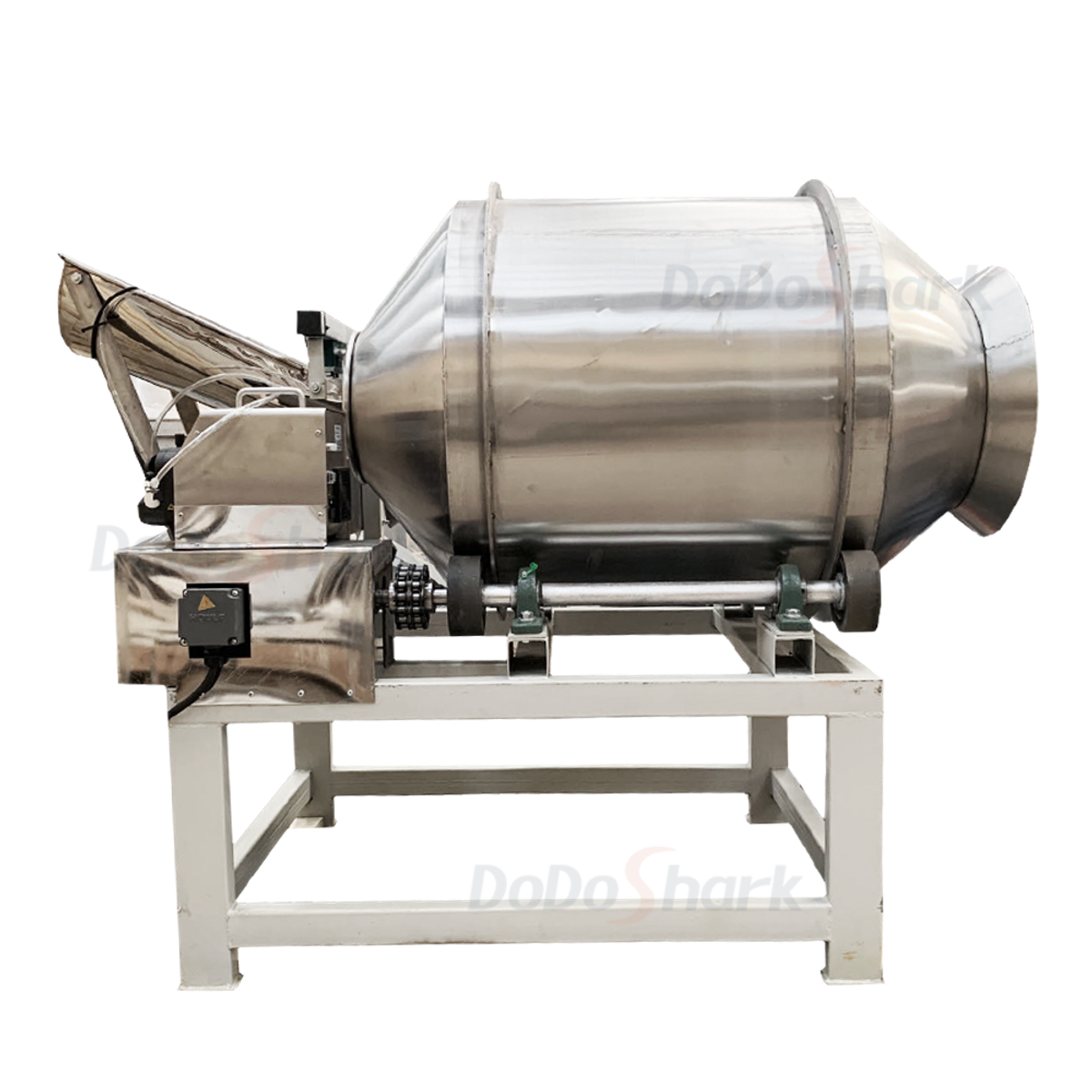 DoDoShark/Large Stainless Steel Drum Mixer /60 litres - carbon steel frame