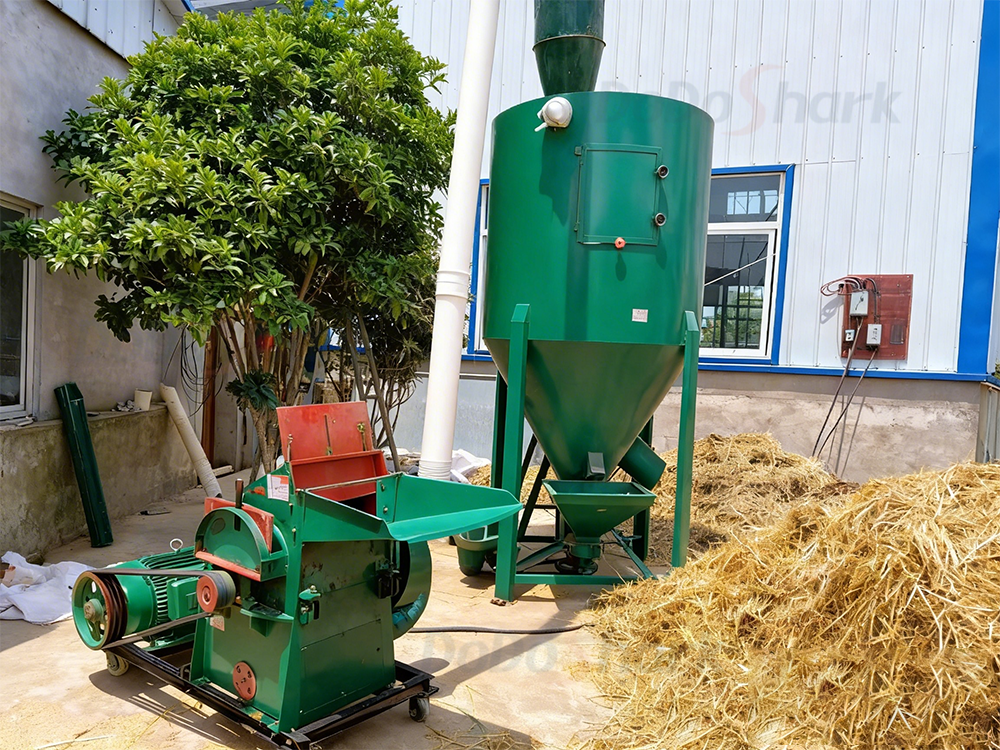 DoDoShark/Cast Iron Hammer Mill Grinder/Grinder Matching Discharge Bin Scheme