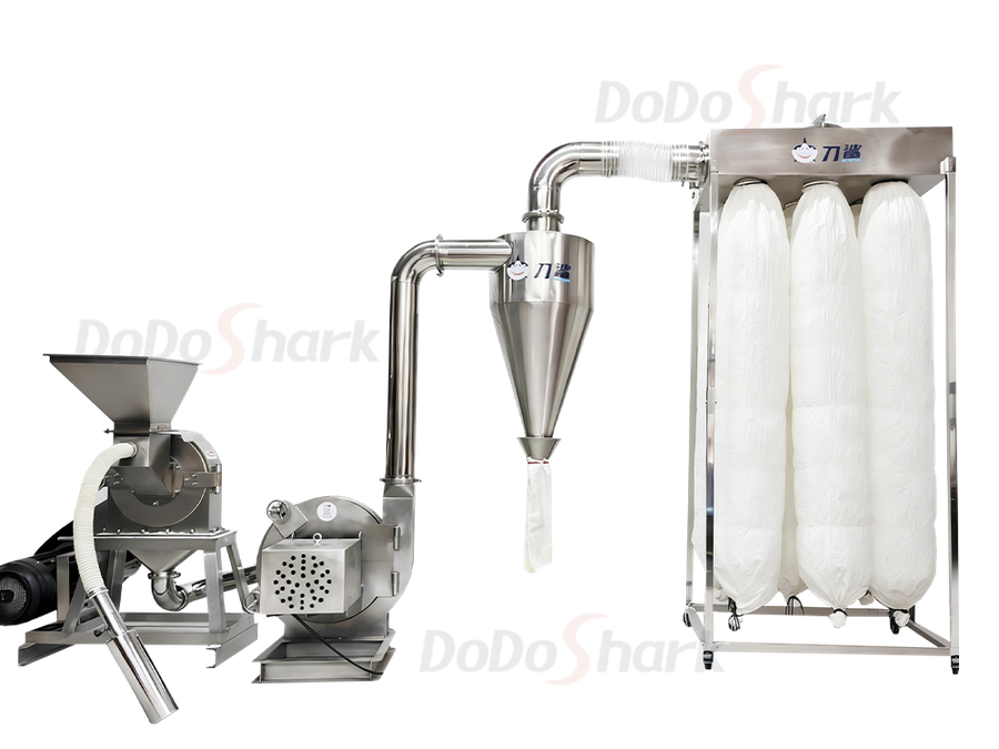 DoDoShark/SUS304 Grinder (Stand-mounted Models and Production Lines) /Grinder + Fan + Cyclone + Dust Collector