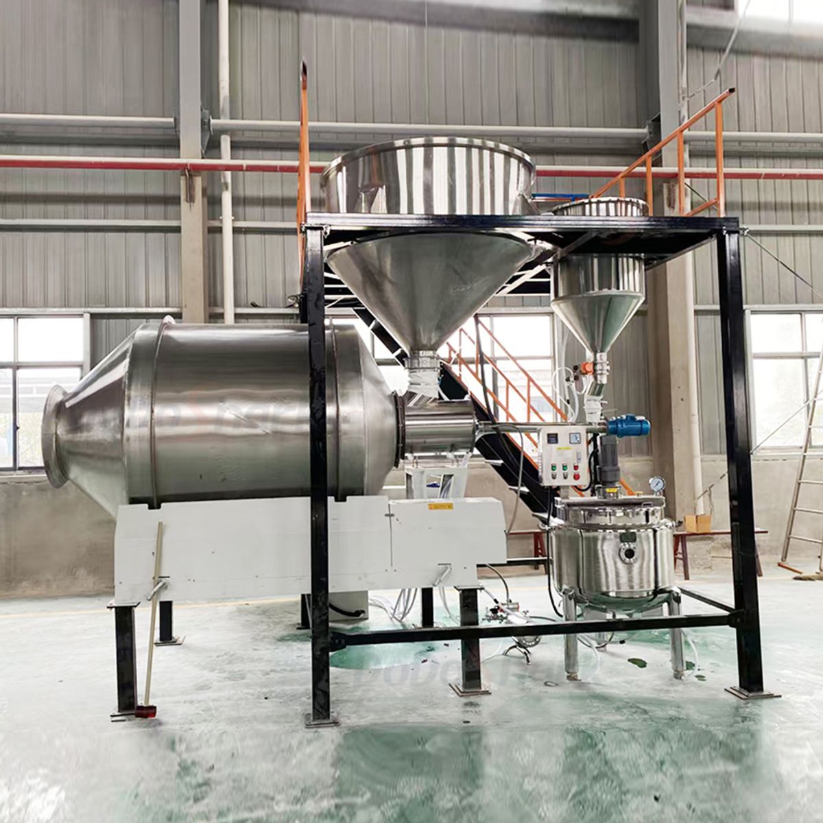 DoDoShark/Large Stainless Steel Drum Mixer /Production Line Reference Diagram