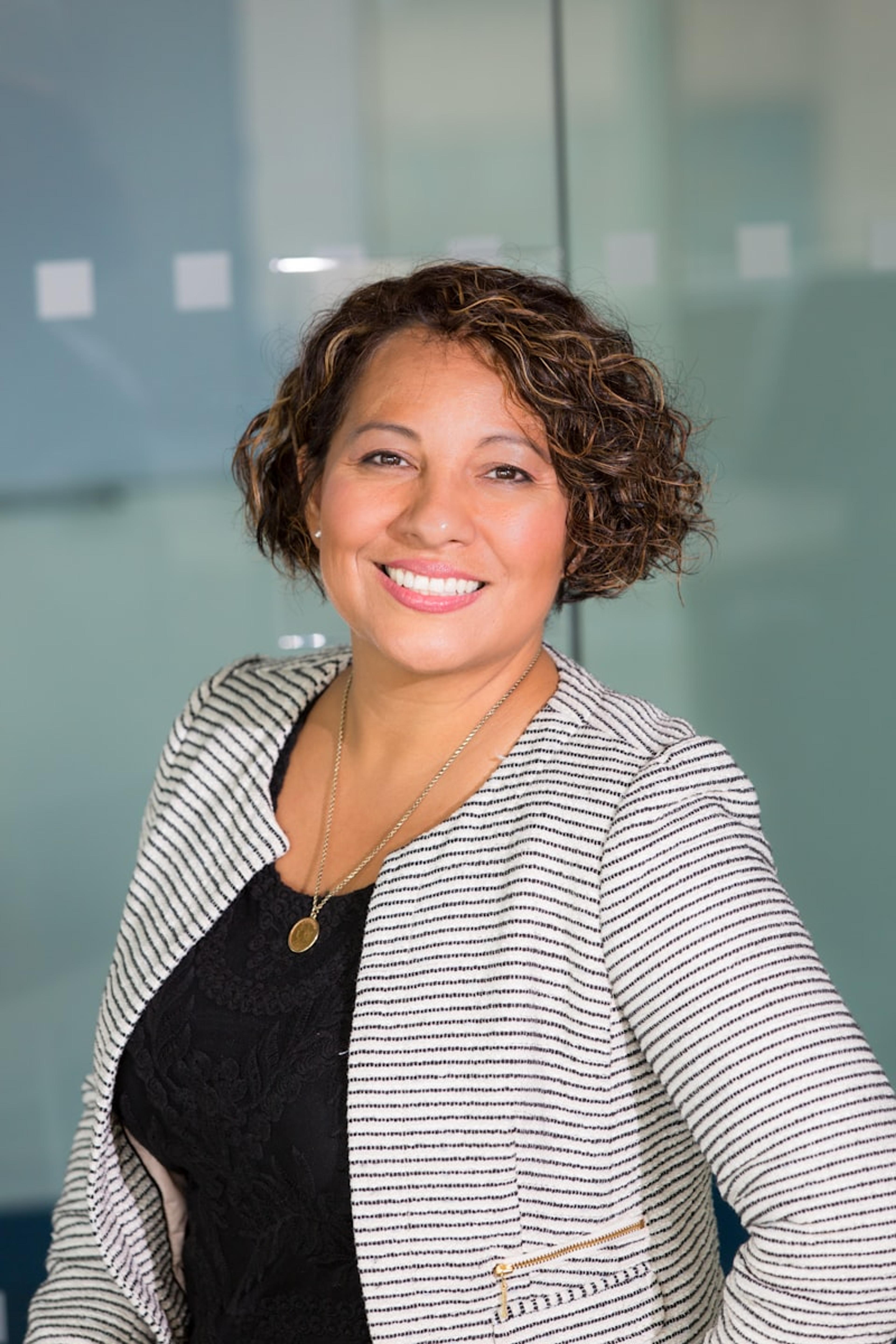 Headshot of Jasmine Ortiz, senior electrician.