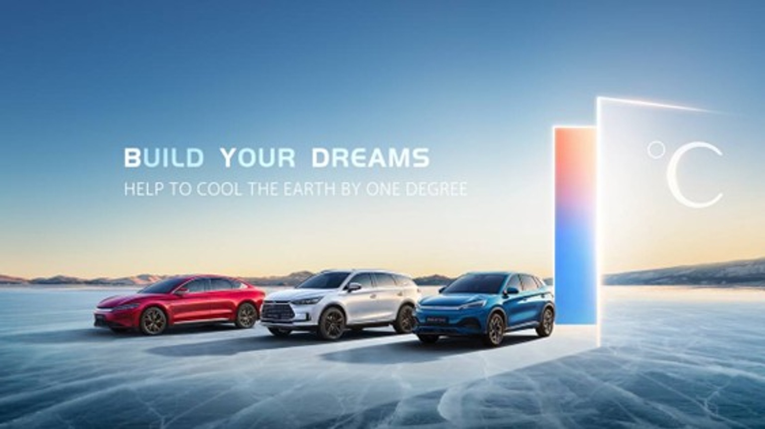Ad for BYD cars sold in Europe