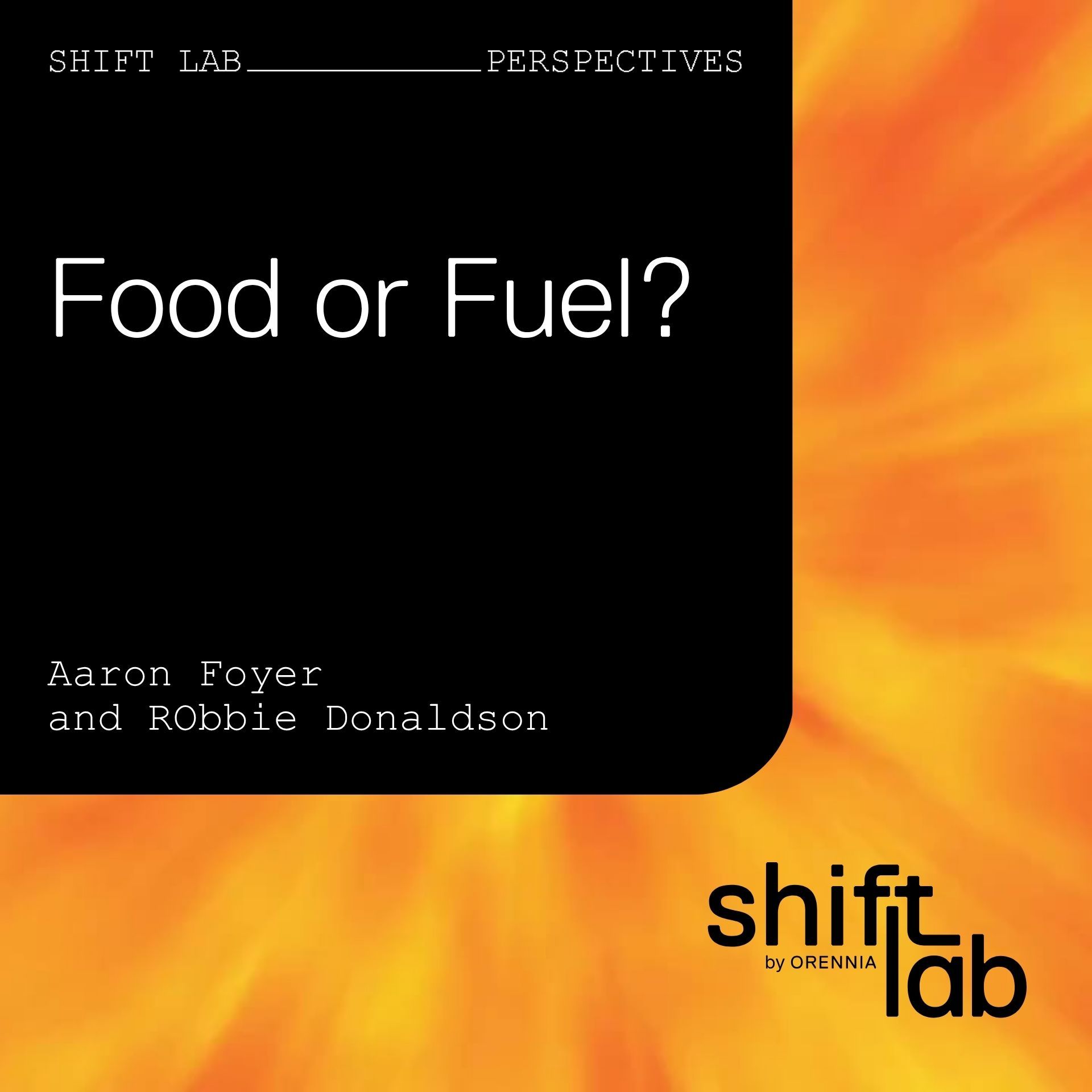 Should we be using farmland to harvest energy?
