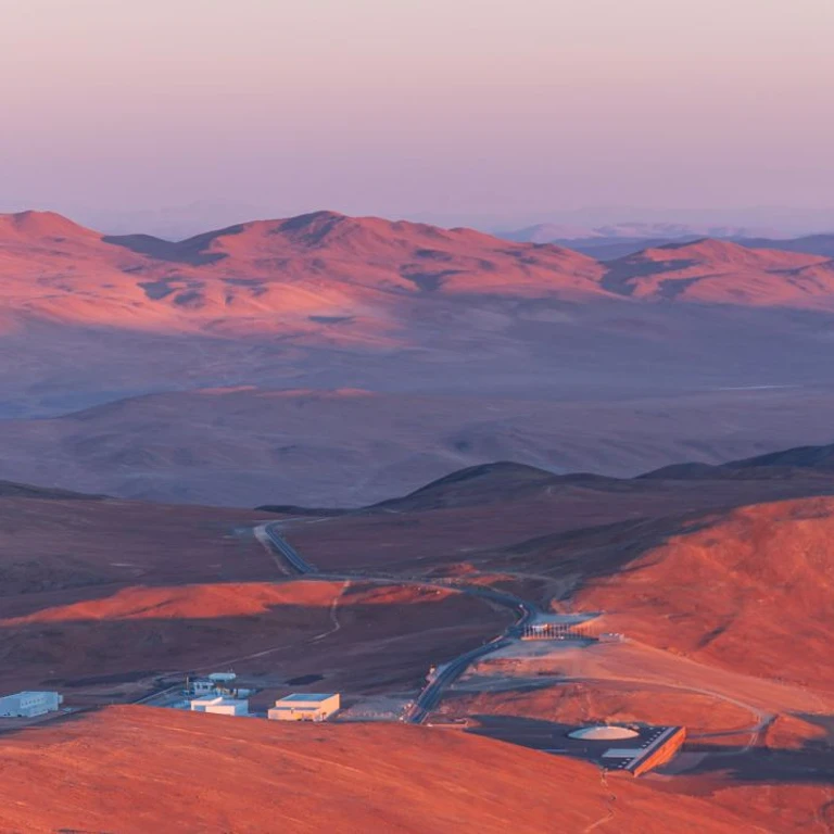 Image of a battery storage facility in the hills
