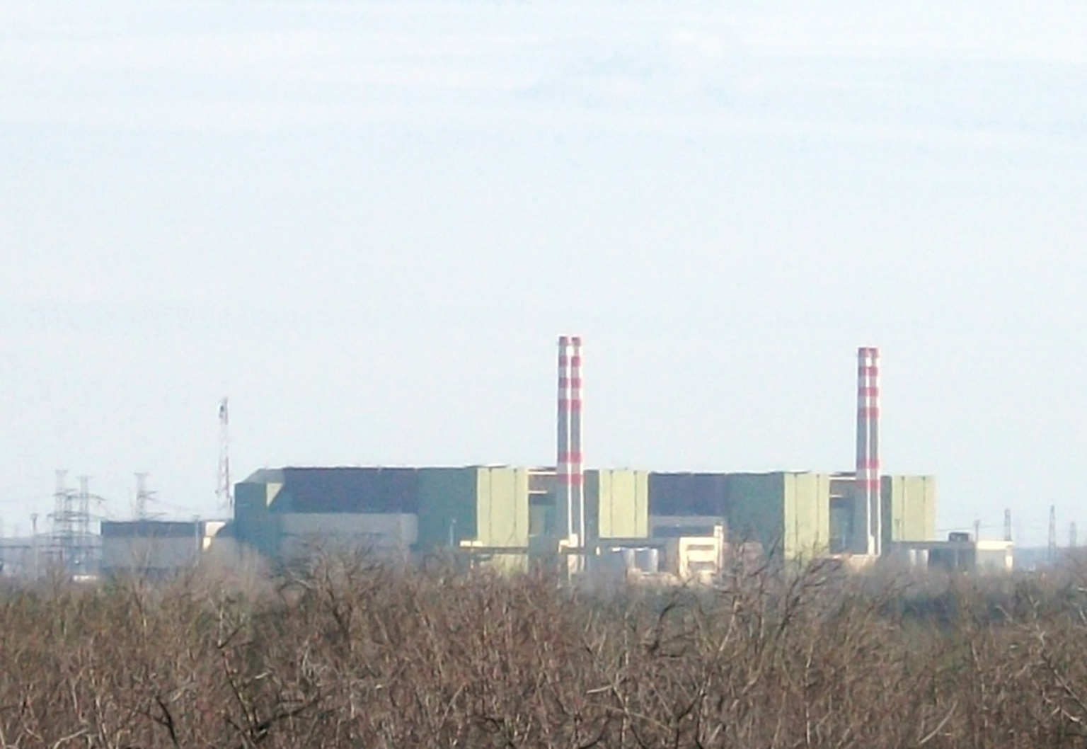 Image of Hungary's Paks nuclear plant on the Danube