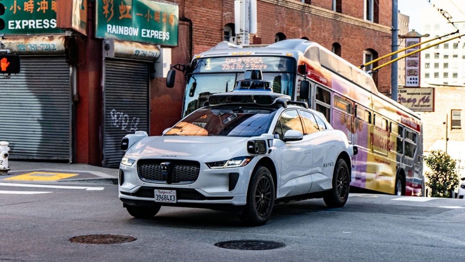 Waymo on the street of San Francisco
