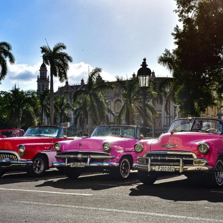 Retro American cars in Havana, Cuba