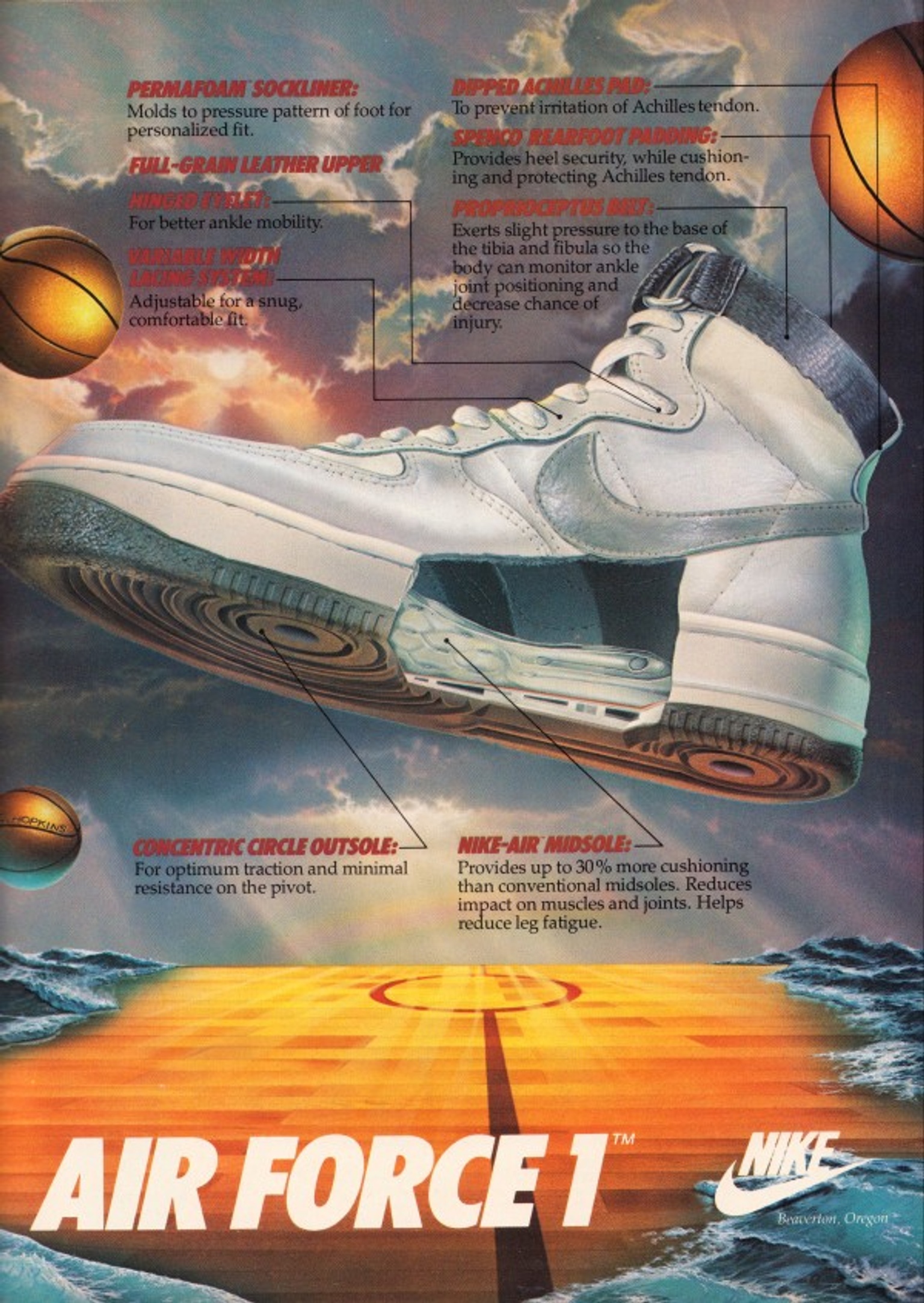 Nike Air Force 1 shoe ad