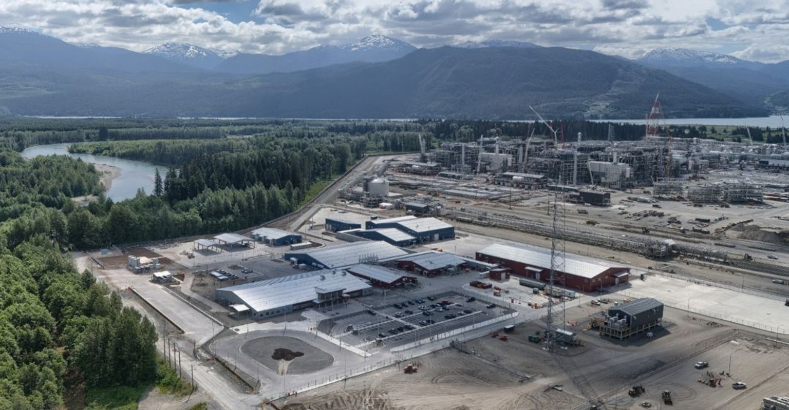 Image of the LNG Canada facility
