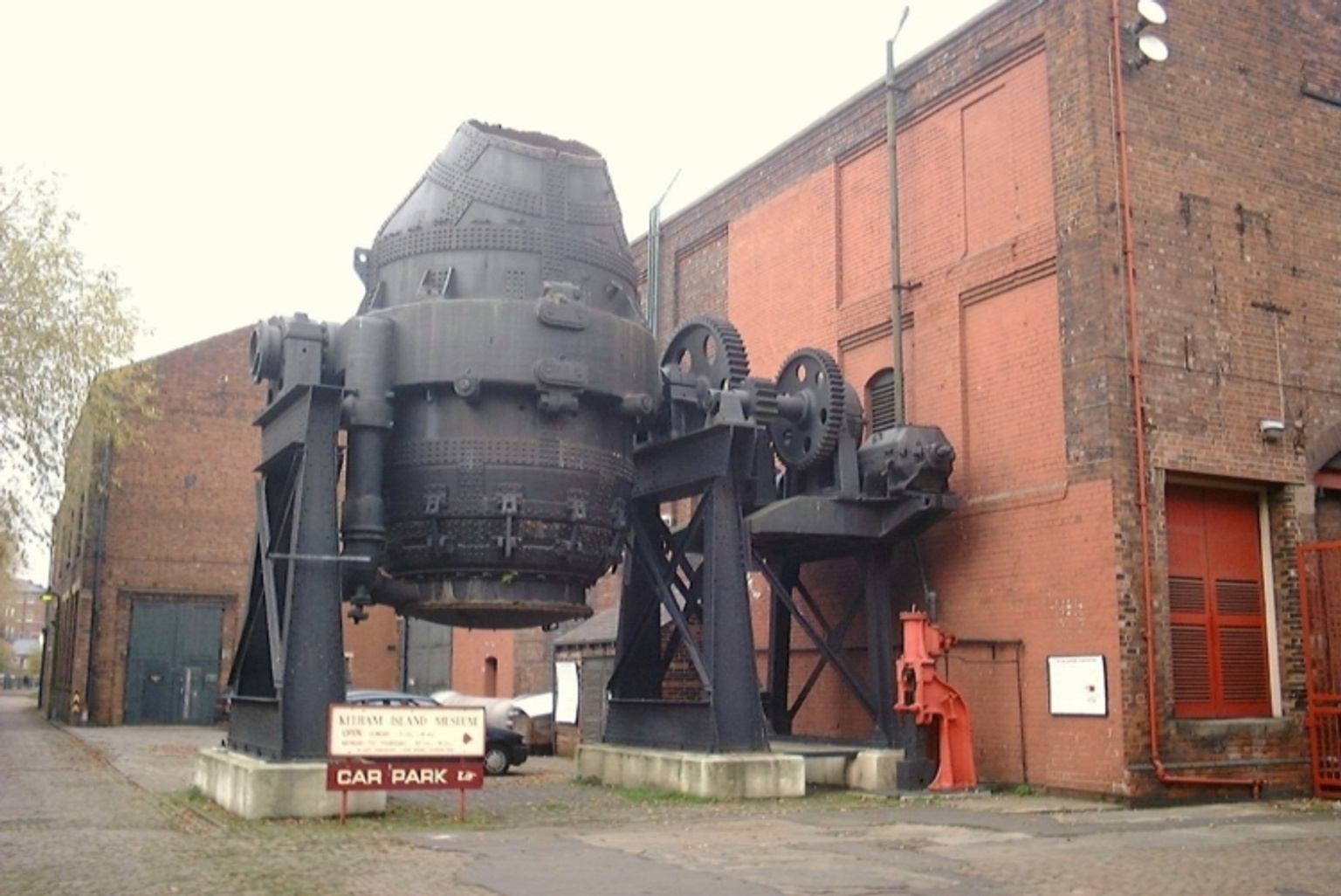 Image of a Bessemer converter in Sheffield, England