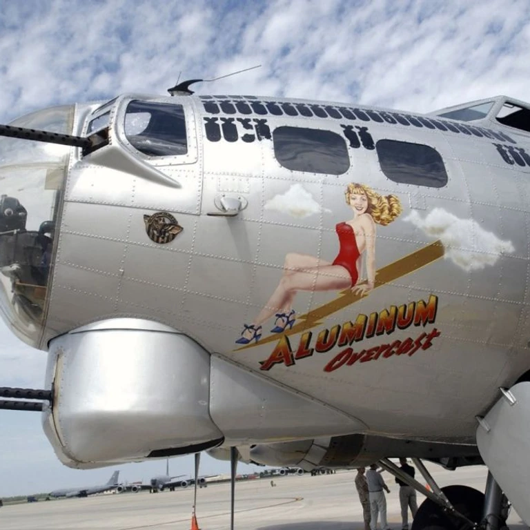 Image of the American B-17 Flying Fortress used in World War II