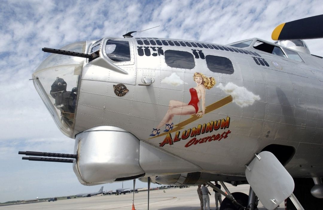 Image of the American B-17 Flying Fortress used in World War II