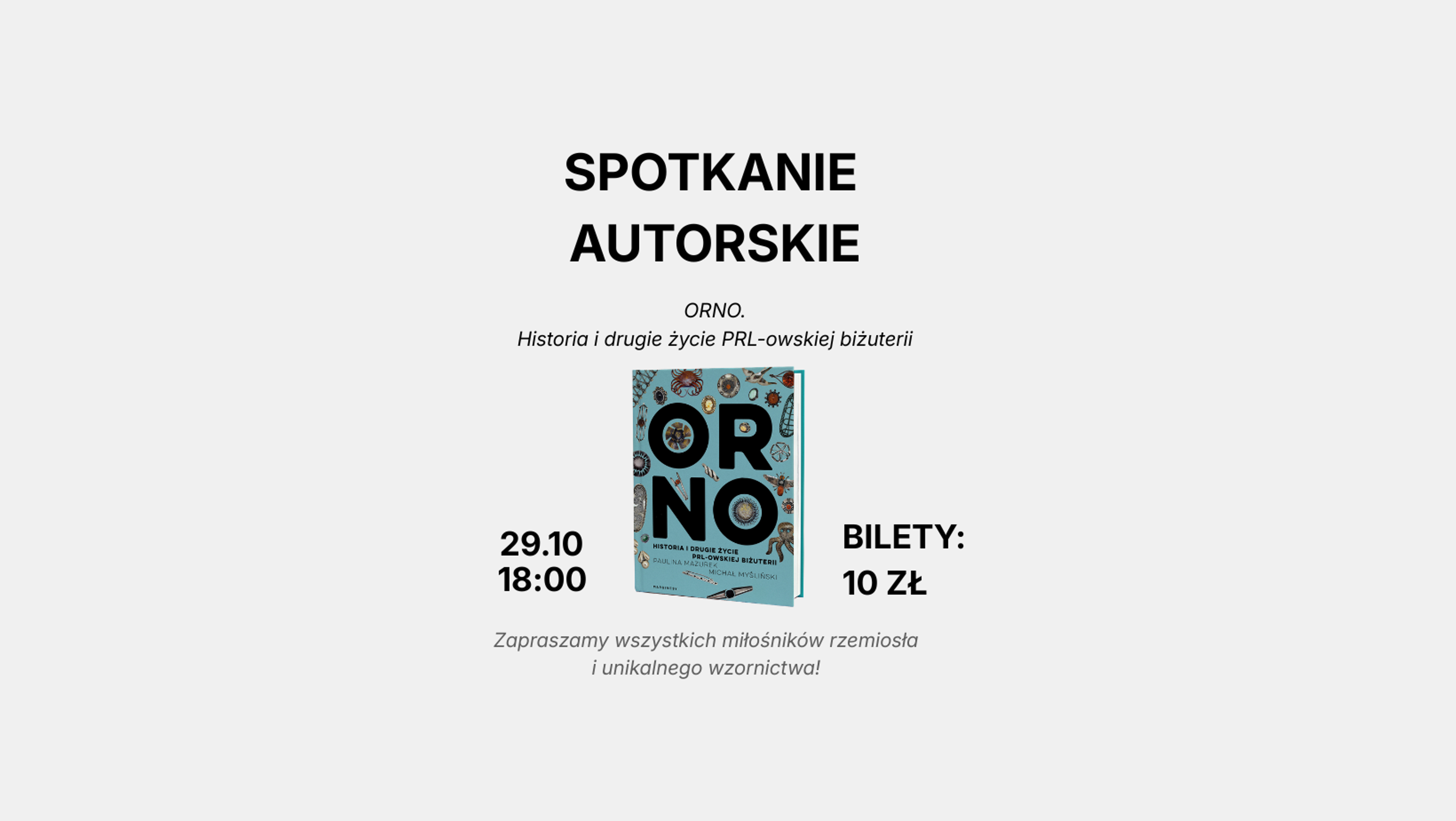 Spotkanie autorskie wokół książki ORNO. 