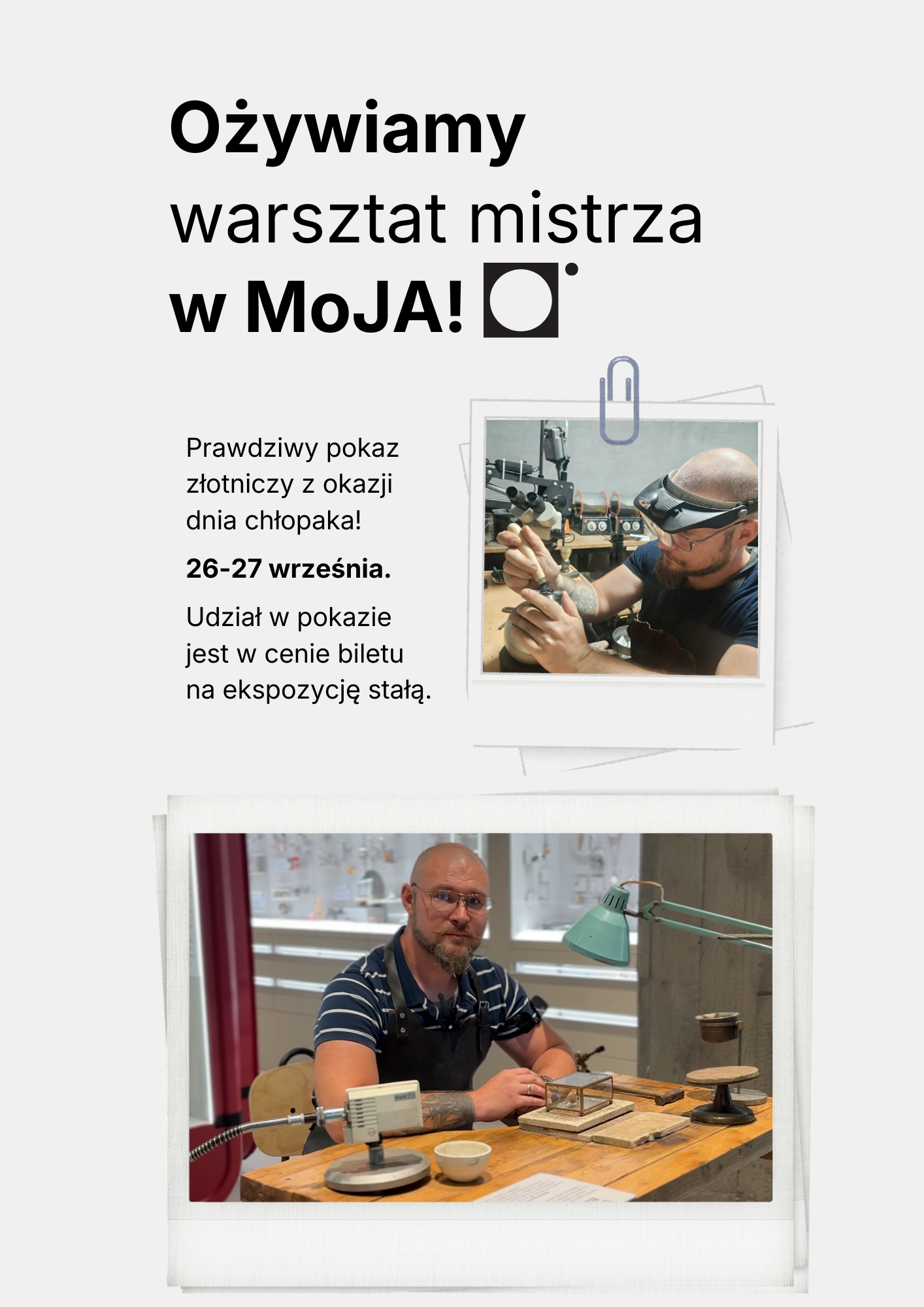 Pokaz złotniczy na żywo