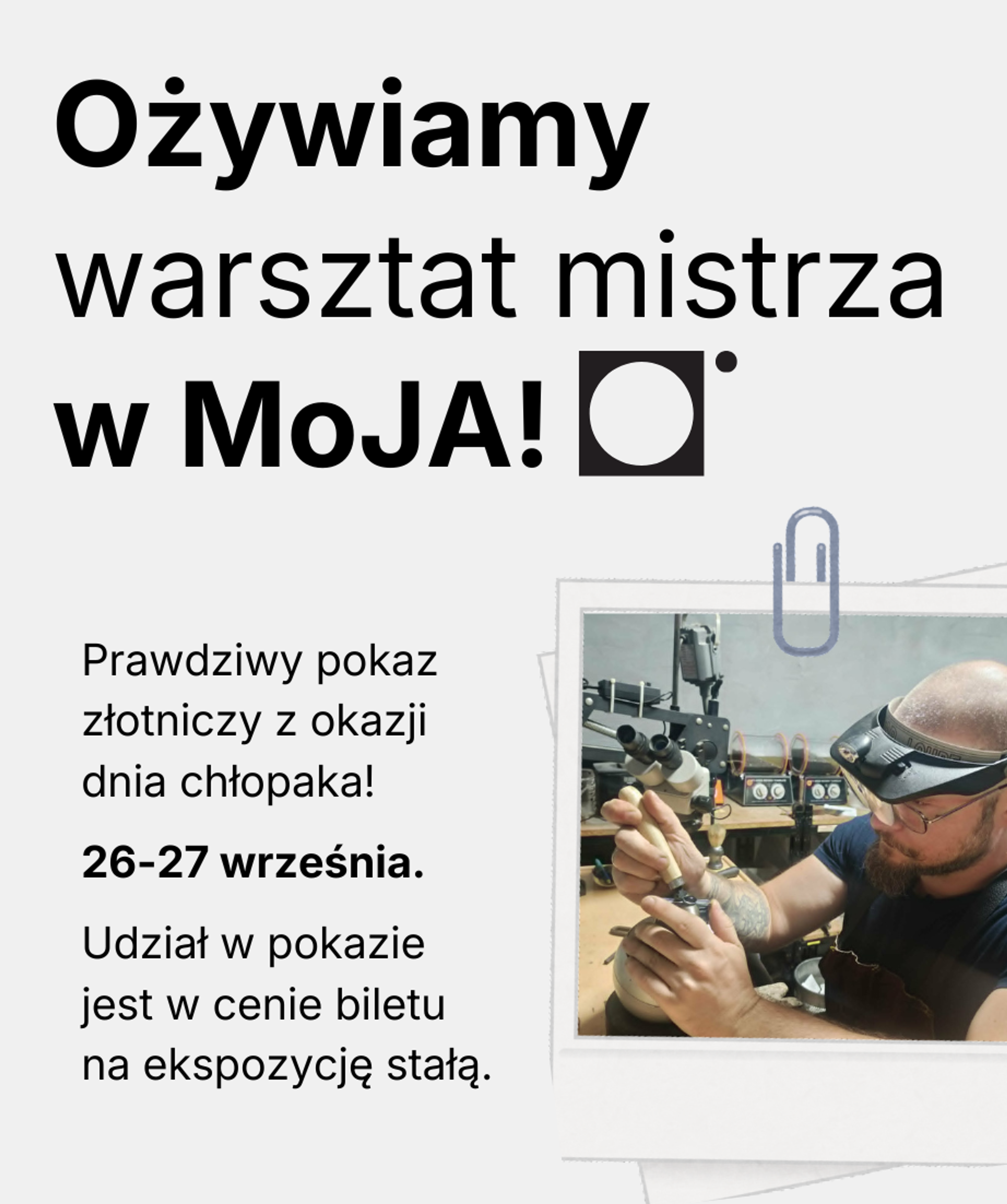 Pokaz złotniczy na żywo