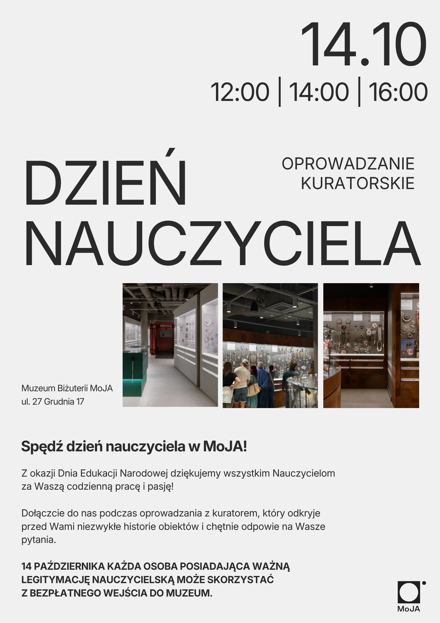 Bezpłatne zwiedzanie dla nauczycieli!