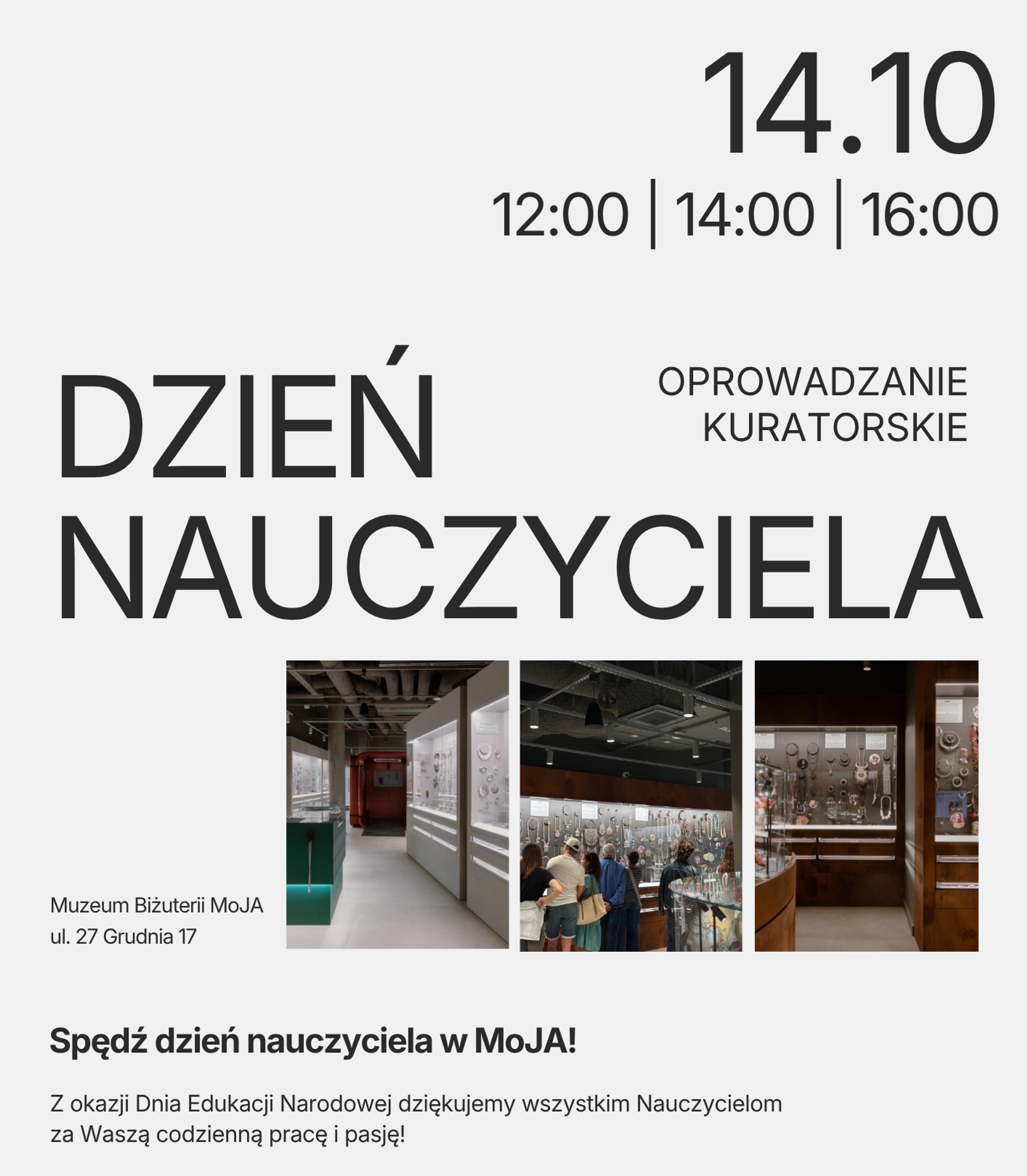 Bezpłatne zwiedzanie dla nauczycieli!
