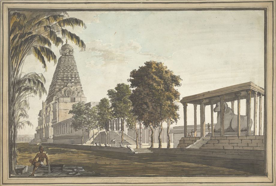 Heritage of India: Thanjavur Brihadeeswarar Temple vintage postcard