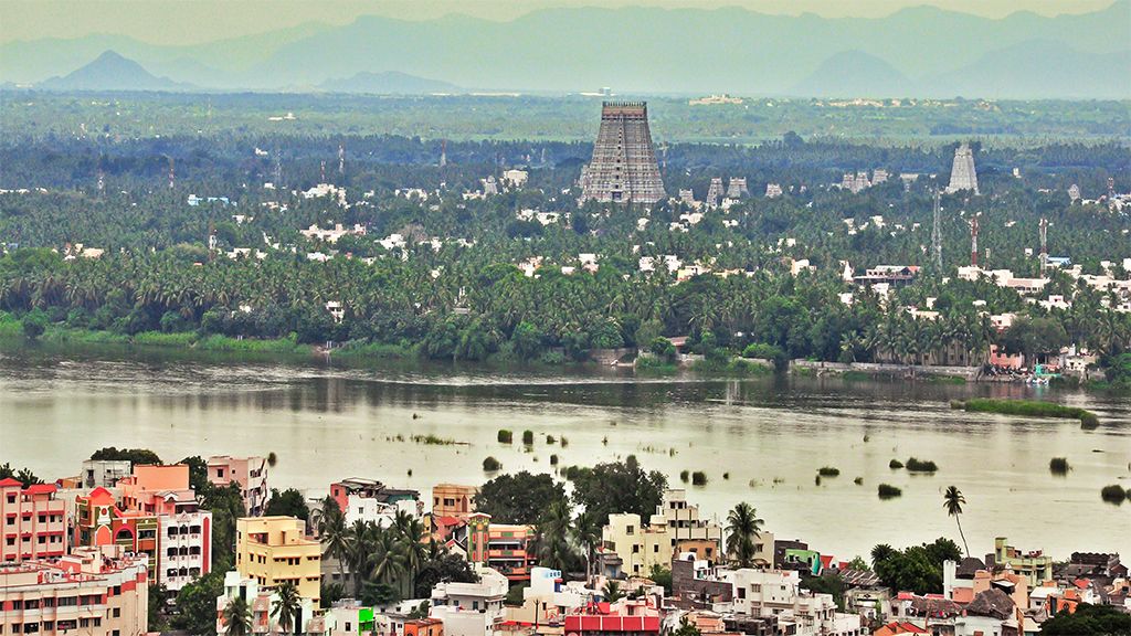 Srirangams Grand Temple Island