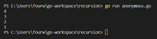 Anonymous Function Recursion 