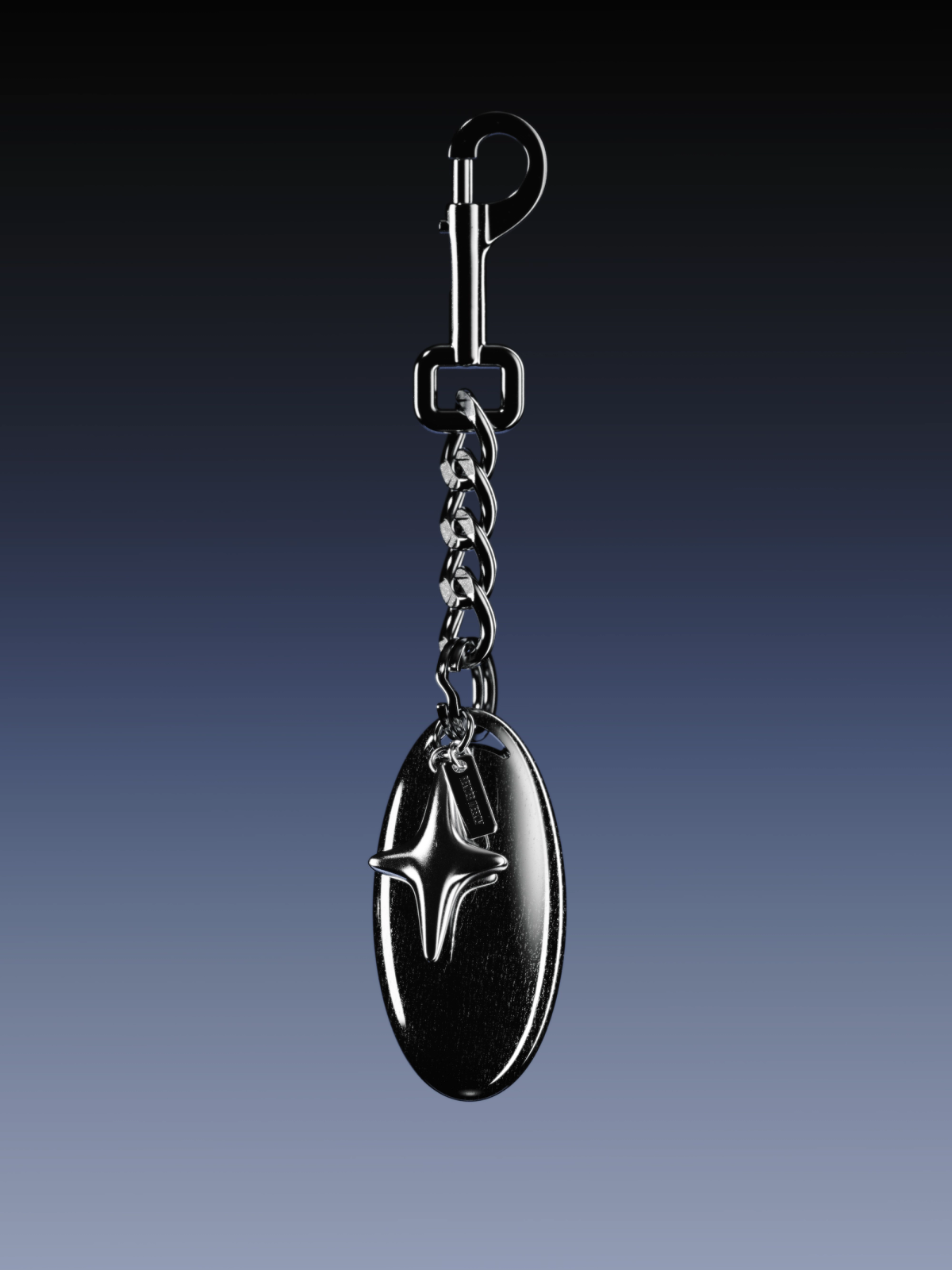 keychain on gradient background