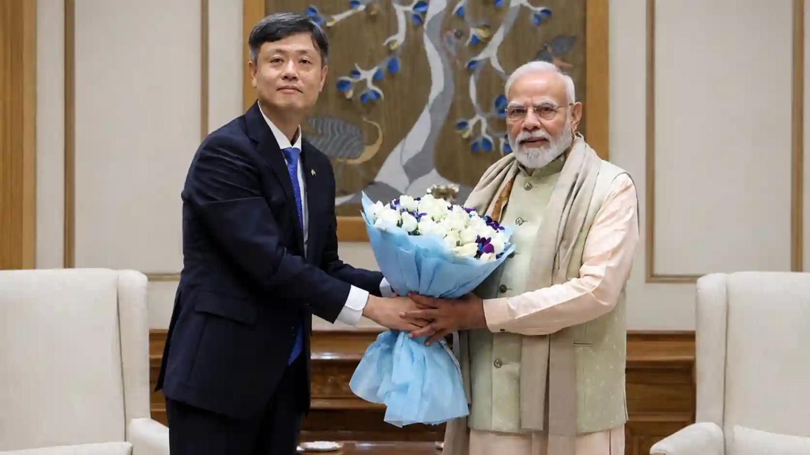 KRAFTON Chairman Byung Gyu Chang meets Prime Minister Narendra Modi in New Delhi