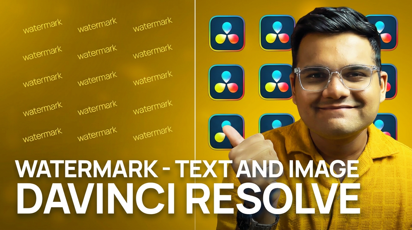 How to Add a Text or Image Watermark in DaVinci Resolve (Free Version)