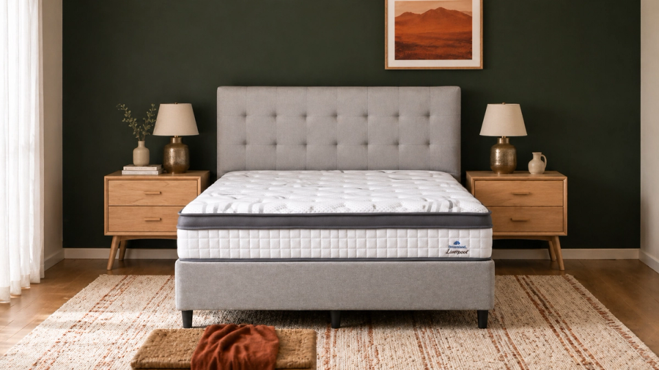 Dreamland Liverpool queen mattress, front view