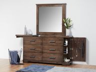 Thorndon timber dresser and mirror, alternate view.