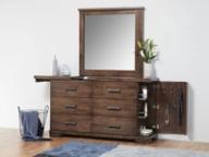 Thorndon timber dresser and mirror, alternate view.