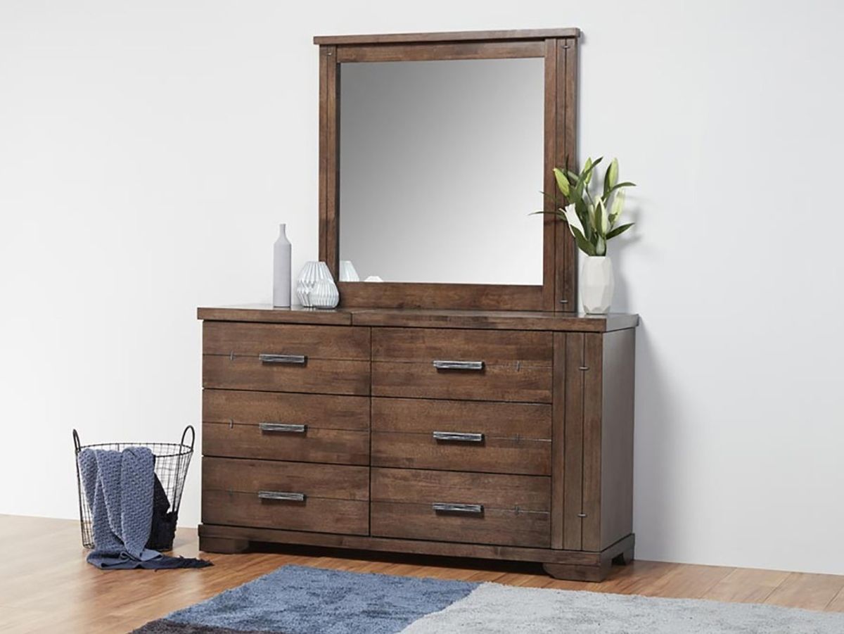 Thorndon timber dresser with mirror.