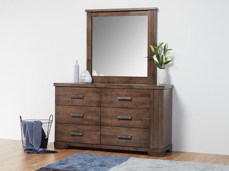Thorndon timber dresser with mirror.