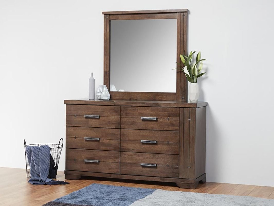 Thorndon timber dresser with mirror.