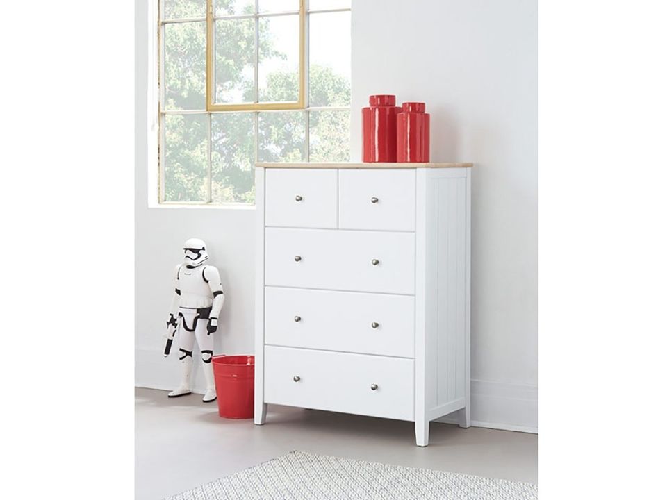 Tyler tallboy in white timber.