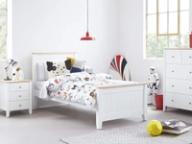 Tyler tallboy in white timber, suite setting (supplier photography).