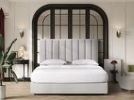 Ponsonby headboard in Ivory, styled bedroom.