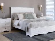 Plimmerton bed frame side view, storage drawer shown.