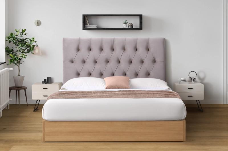 Parnell headboard in Tasman Taupe