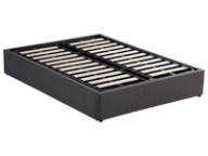 Newtown storage bed frame, front view.