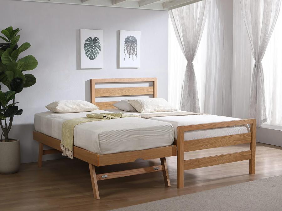 Havelock guest bed with trundler in a styled room.